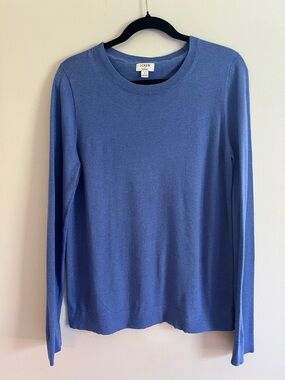 J.Crew Teddy Sweater in Periwinkle Blue